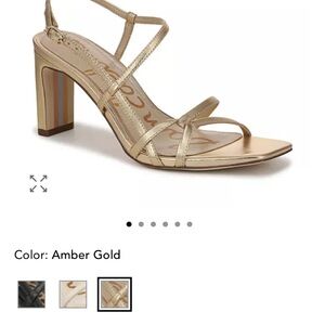Sam Edelman Emmie Gold Strappy Heels